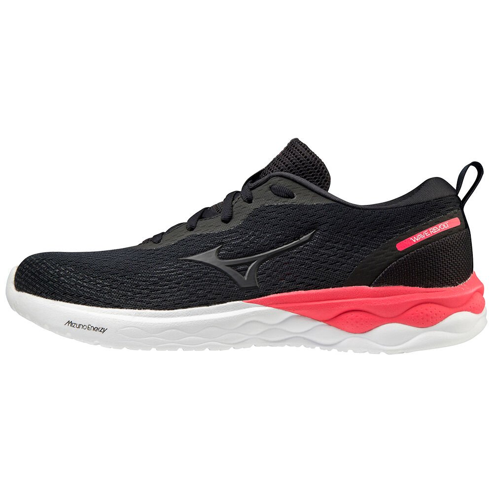 Mizuno Women's Running Shoes Wave Revolt Black/Pink - ARLEPNW-58